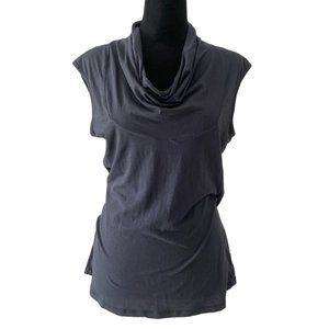 Banana Republic grey cowl neck tank top L